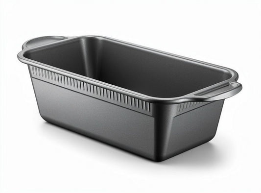 Bakken vorm 30 x 15 x 10cm van roestvrij staal met handgrepen en antiaanbaklaag