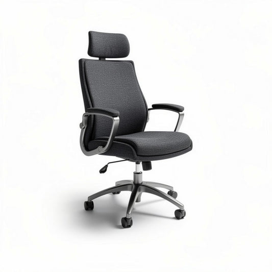 Ergonomische bureaustoel met verstelbare rugleuning en hoofsteun 50 x 60 x 110cm